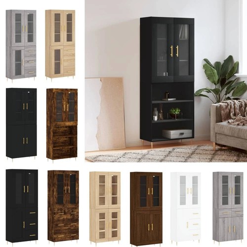 Highboard schrank betongrau - schrank,