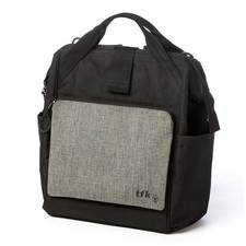 TFK Wickeltasche Tasche Babybedarf Grau Flaschenhalter Rucksack Kinderwagen