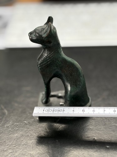 Skulptur bastetkatze bronze - skulptur, "bastetkatze",