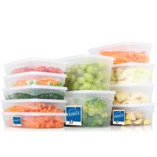 Vorratsdosen Set Lunchbox Mikrowelle Einfrier Dosen Gefrier Behälter Frischhalte