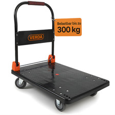 Platformwagen bis 300kg Tragkraft klappbar Transportwagen Handwagen Lagerwagen