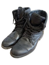 Zign Herren Stiefelette Gr. 43 Schwarz Casual Schnürstiefel