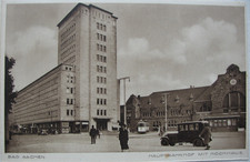 Ak Aachen Hochhaus am Hauptbahnhof 1930 Ks81