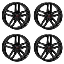 4 Alutec Felgen Ikenu 6.5Jx17 ET20 4x108 SW für PEUGEOT 1007 2008 206 207 208 e-