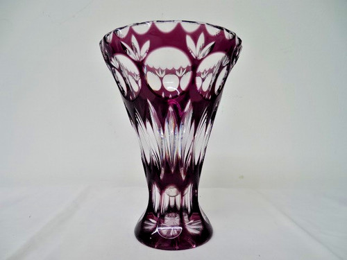 Kristall vase überfang glas - Überfang,
