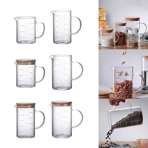 Messbecher aus milchglas mit - aus,