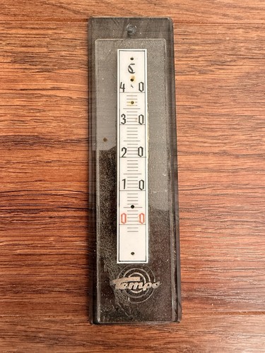 Alte glas reklame thermometer - alte,
