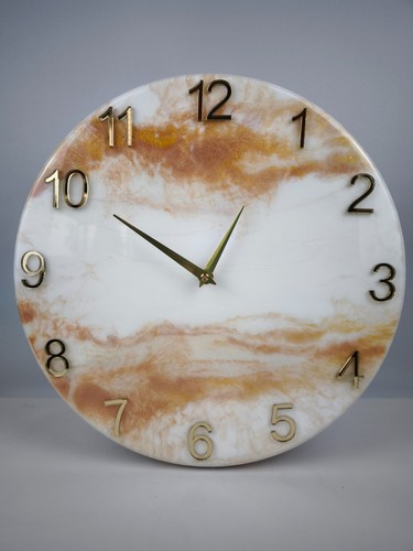 Wanduhr epoxid harz 33cm - wanduhr,
