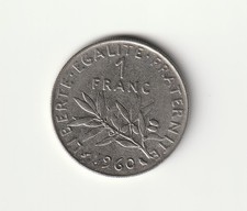 1 Franc Frankreich 1960 aus