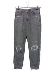 AMERICAN EAGLE OUTFITTERS Boyfriendjeans Damen Jeans Gr. DE 40 hellgrau