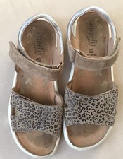 Superfit Mädchen Sandalen Effektleder flexible Sohle Gr. 35 Leoprint