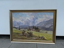 Ölgemälde Landschaft Berge -  Maler E.C.W.Retzlaff