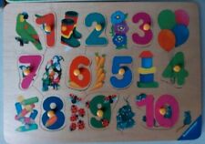 Rarität! Ravensburger Holzpuzzle ZAHLEN  1  - 10