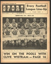 ARSENAL 1955-1956 auf Cover