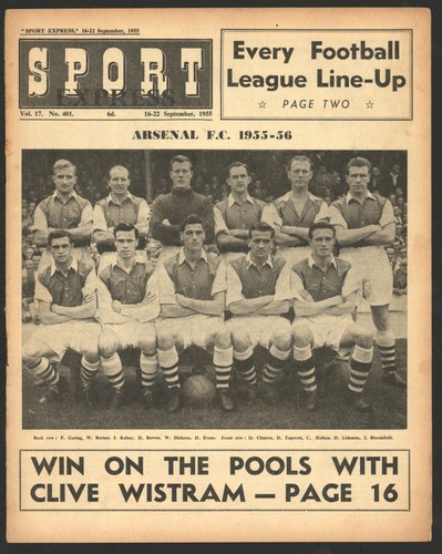 Arsenal 1955 1956 auf cover - 1955-1956,