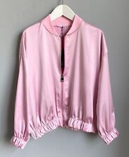 Jacke Blouson Rosa Bomberjacke Italy Satin Damen Gr. S M L XL 36 38 40 42