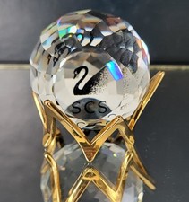 Swarovski SCS Briefbeschwerer Schwarzer Schwan mit Ständer TOP ZUSTAND ohne OVP