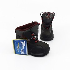 Boots TrekTex Stiefel Schnürer Winter Kunstleder Textil schwarz grau Gr. 22