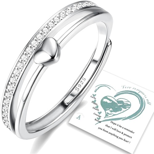Ring silber 925 - silber, herzring