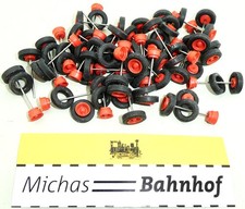 Herpa Albedo LKW 30 Stück Achse Räder rot Felge Basteln Ladegut H0 1:87 R332 å