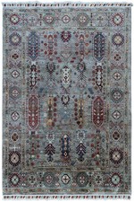Teppich Orient Afghan Ziegler Ariana Khorjin 120x170 cm 100% Wolle Handgeknüpft