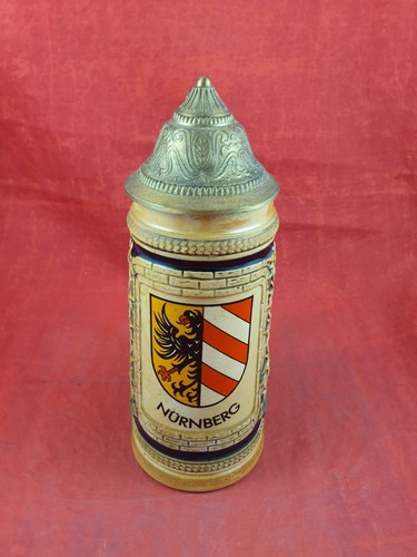 Gerz bierseidel zinndeckel - bierseidel,