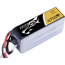Tattu Modellbau RC Akkupack Akku LiPo 14.8V 6750mAh 4 Zellen 25 C Softcase XT90