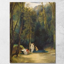 Badende Frauen Im Park Von