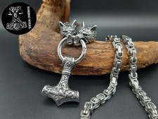 Thors Hammer Wolfskette Wölfe