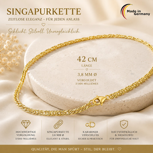 Singapur kette 925 - singapur, 925/-