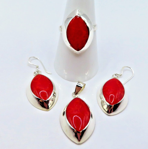 Edles designer schmuckset ring - edles,
