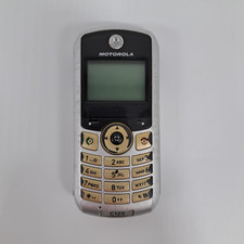 Motorola C123 Mobiltelefon Handy Silber, Akku defekt - Rarität