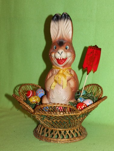 Ostern nest osterhase eier - osterhase,
