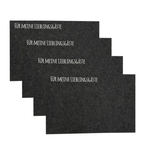 4er filz platzdeckchen - filz,