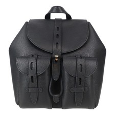 Furla Damen Tasche Rucksack Schwarz Leder Lederrucksack Backpack Mittel