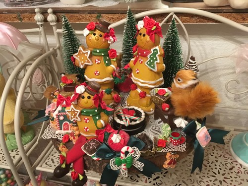 Lebkuchen familie baumscheibe - lebkuchen,
