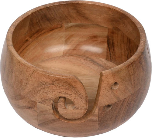 Schalenhalter aus akazienholz - schalenhalter,
