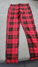 Rot schwarz karierte Damen Hose Größe S 36 (Blind Date)