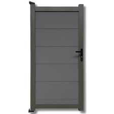 WPC Tür XL Aluminium