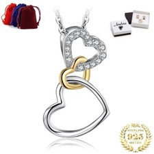 3 Fach Herz Anhänger Rosegold