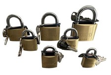 ABUS Vorhangschloss Messing 45