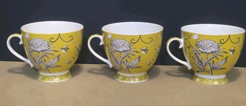 Floral footed mug - floral,