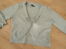 MORE&MORE Bolero Gr. S. 36 38 mint pastell hellgrün Jäckchen Cardigan kurzarm