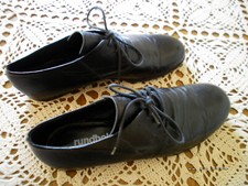 RUNDHOLZ,Leder Schuhe/Halbschuhe,Gr.37,schwarz,schmal,fein.geprägt.Leder,Lagenl.