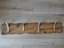 Designgarderobe, Altholz, Haken aus Stahl beschichtet, Garderobe