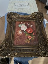 Gerahmtes Bild Rosen Acryl W