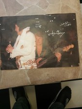 Elvis Presley  autogramm          TCB Original autogramm  TCB Band 