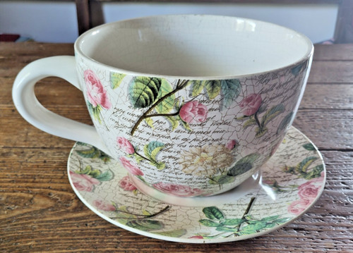Pflanztasse mit unterteller - pflanztasse,