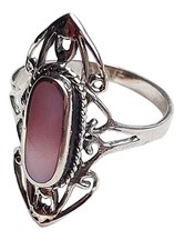 Silberring 925 er Damen Rosa