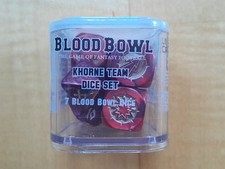 Blood Bowl Khorne Team Dice Set ~2022 Fantasy Football Game Würfelset Warhammer